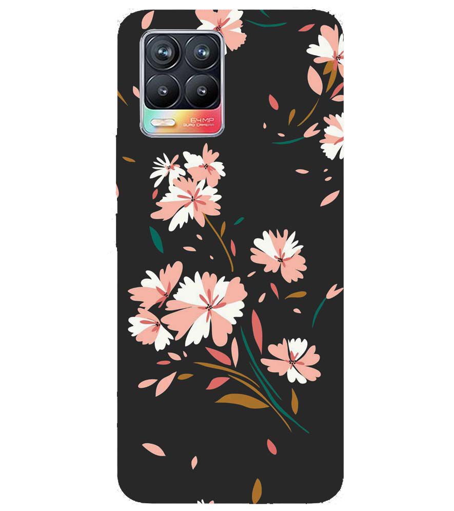 PS1328-Flower Pattern Back Cover for Realme 8