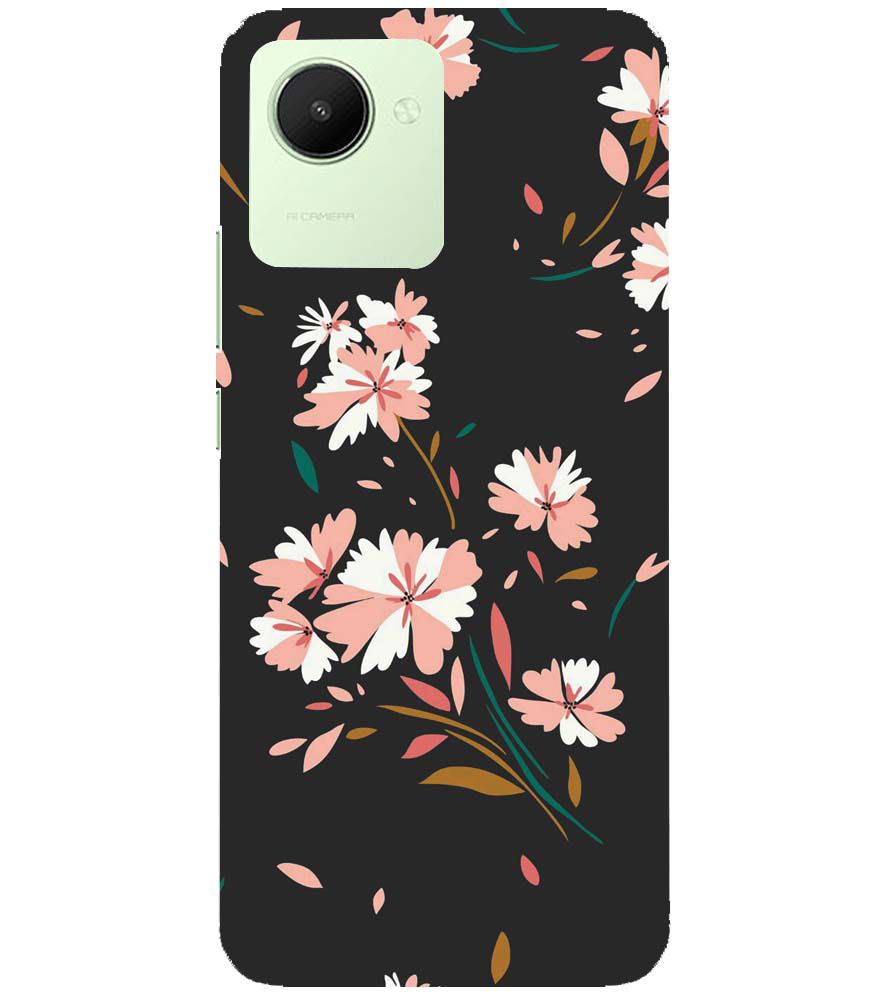 PS1328-Flower Pattern Back Cover for Realme C30