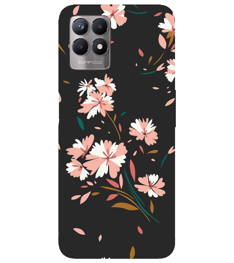 PS1328-Flower Pattern Back Cover for Realme Narzo 50