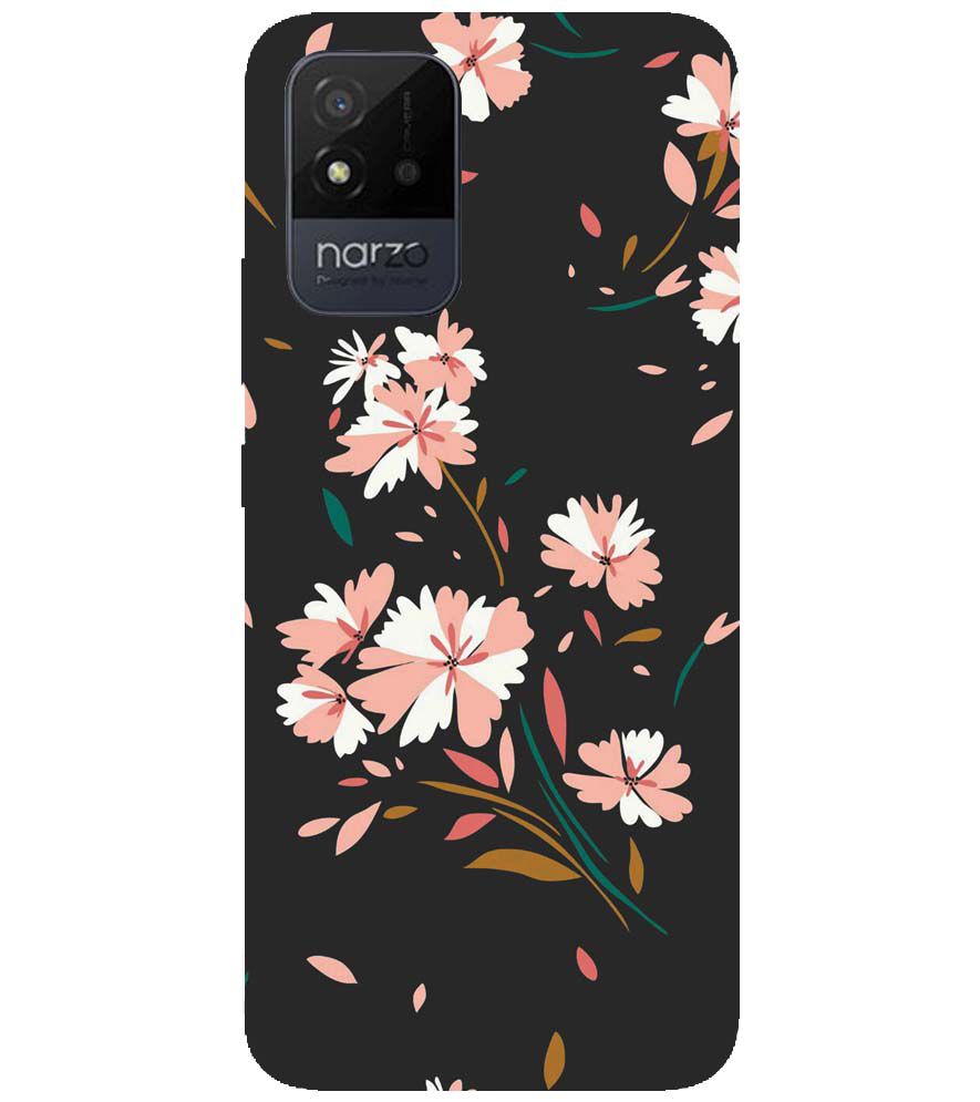 PS1328-Flower Pattern Back Cover for Realme Narzo 50i