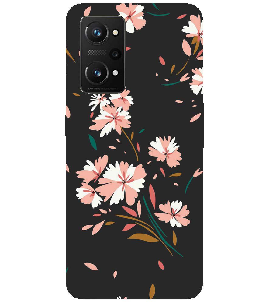 PS1328-Flower Pattern Back Cover for Realme Q3 Pro 5G