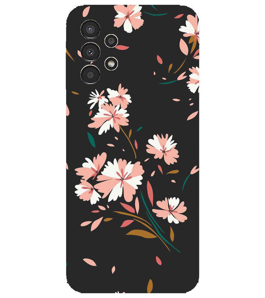 PS1328-Flower Pattern Back Cover for Samsung Galaxy A13