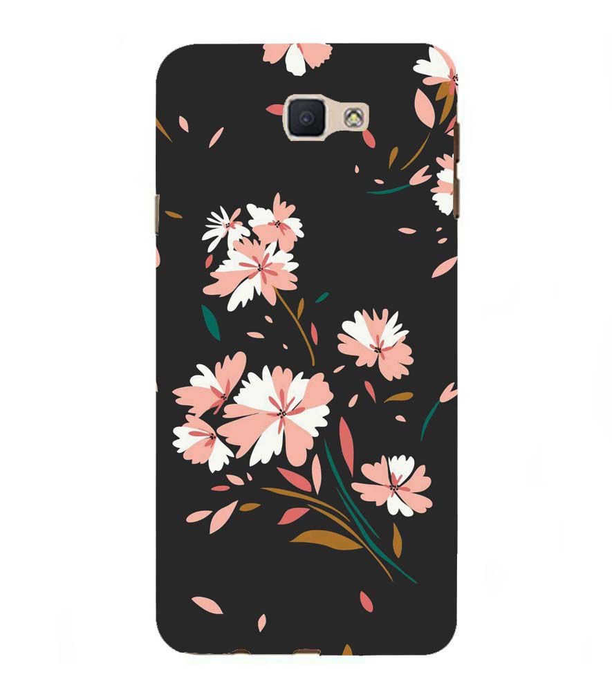 PS1328-Flower Pattern Back Cover for Samsung Galaxy J7 Prime (2016)