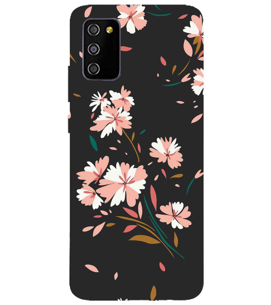 PS1328-Flower Pattern Back Cover for Samsung Galaxy M02s