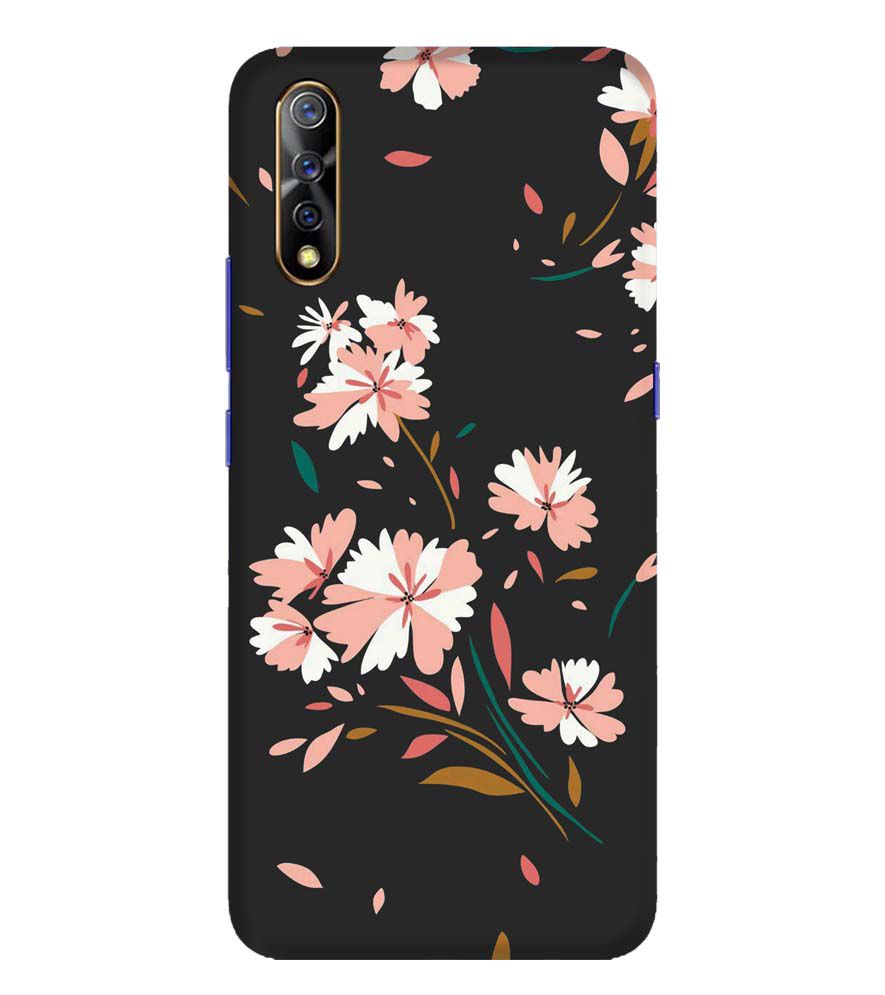 PS1328-Flower Pattern Back Cover for Vivo S1