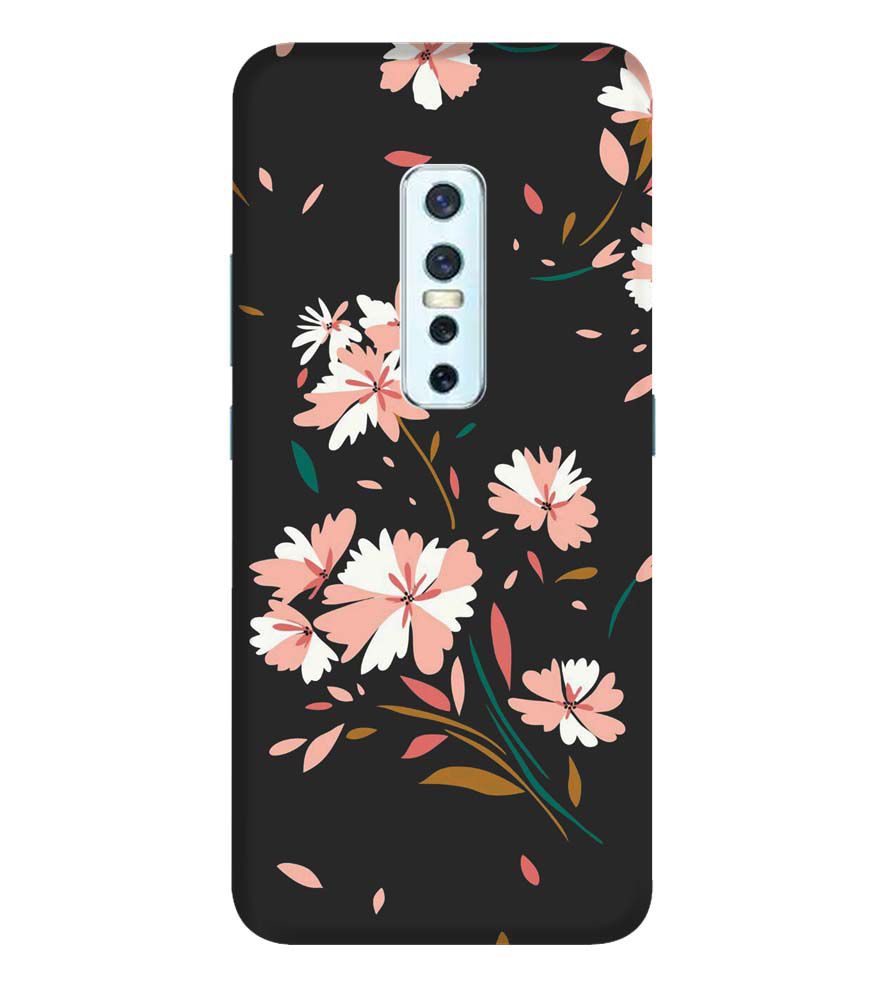 PS1328-Flower Pattern Back Cover for Vivo V17 Pro