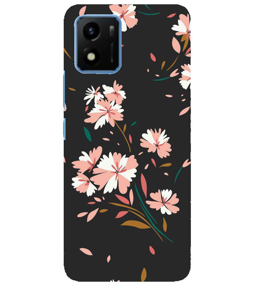 PS1328-Flower Pattern Back Cover for vivo Y01