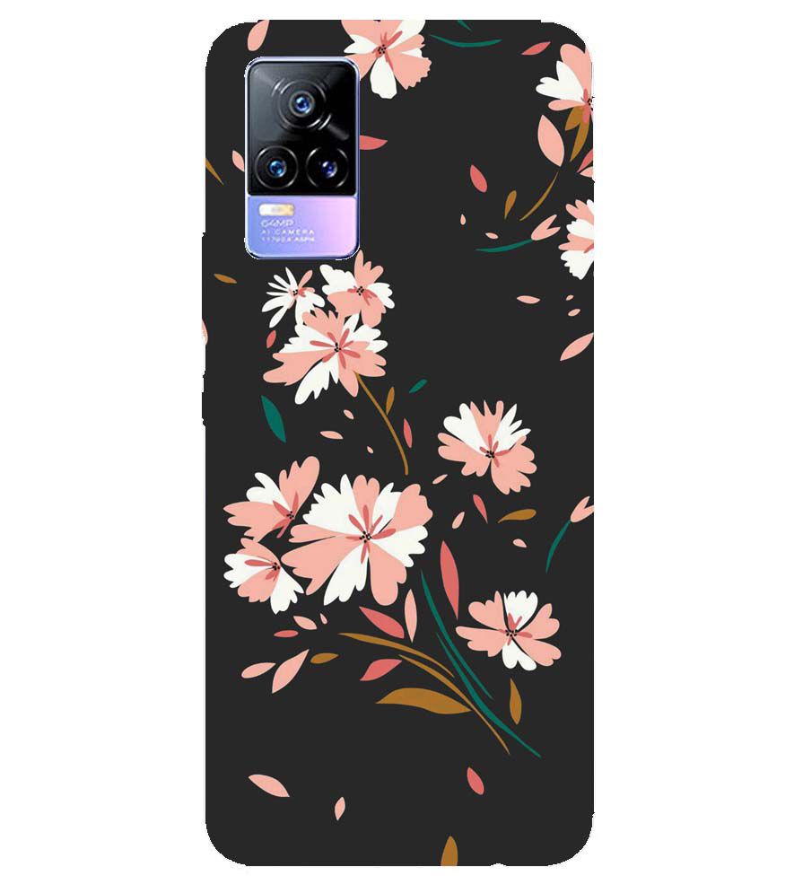 PS1328-Flower Pattern Back Cover for vivo Y73