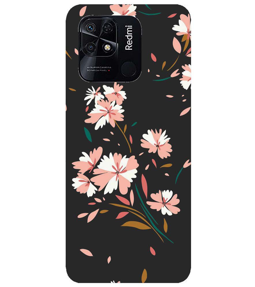 PS1328-Flower Pattern Back Cover for Xiaomi Redmi 10 Power