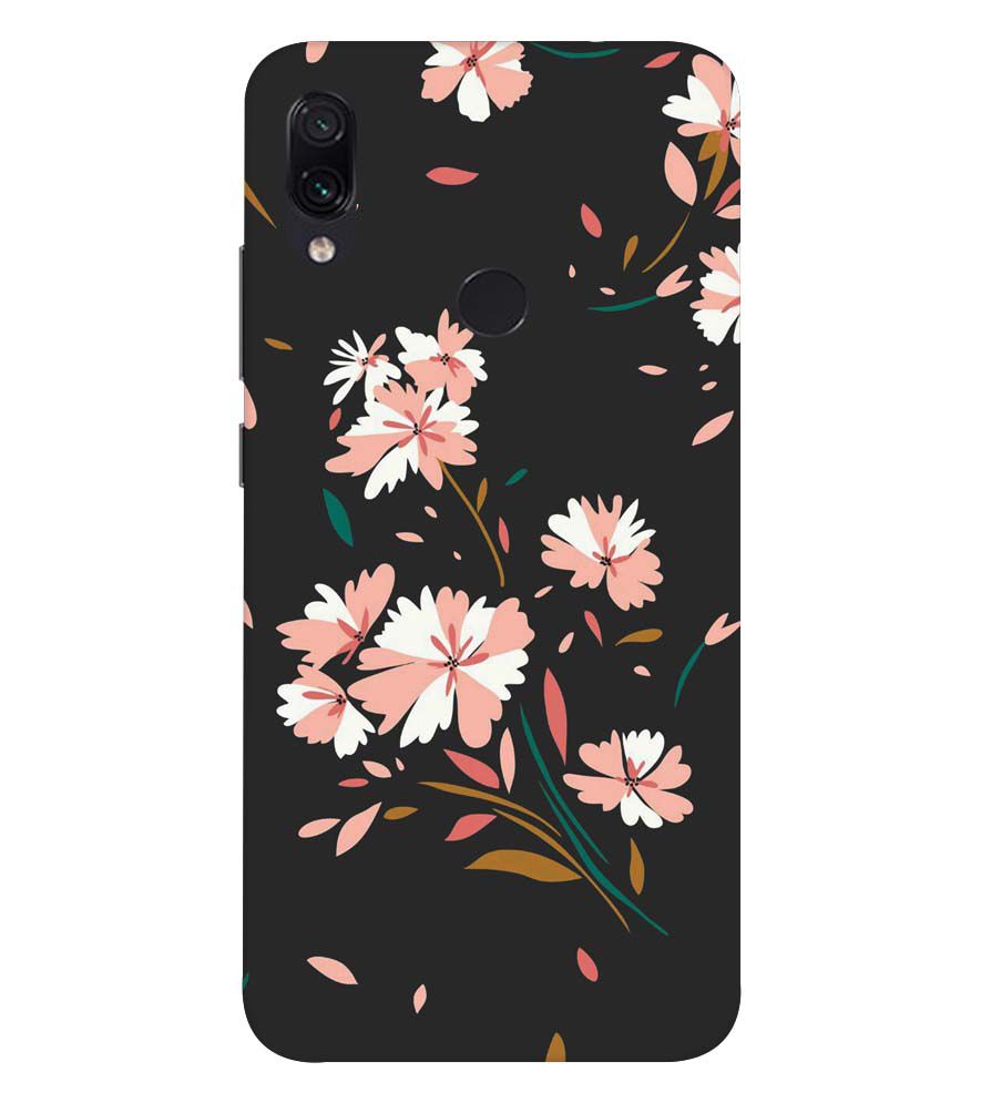 PS1328-Flower Pattern Back Cover for Xiaomi Redmi 7