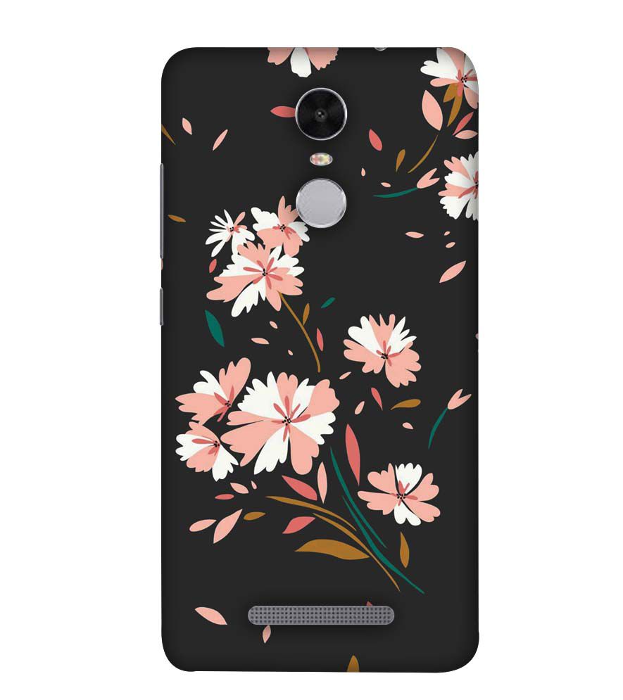 PS1328-Flower Pattern Back Cover for Xiaomi Redmi Note 4