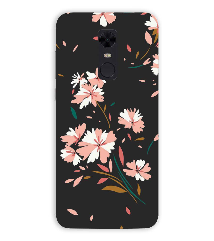 PS1328-Flower Pattern Back Cover for Xiaomi Redmi Note 5