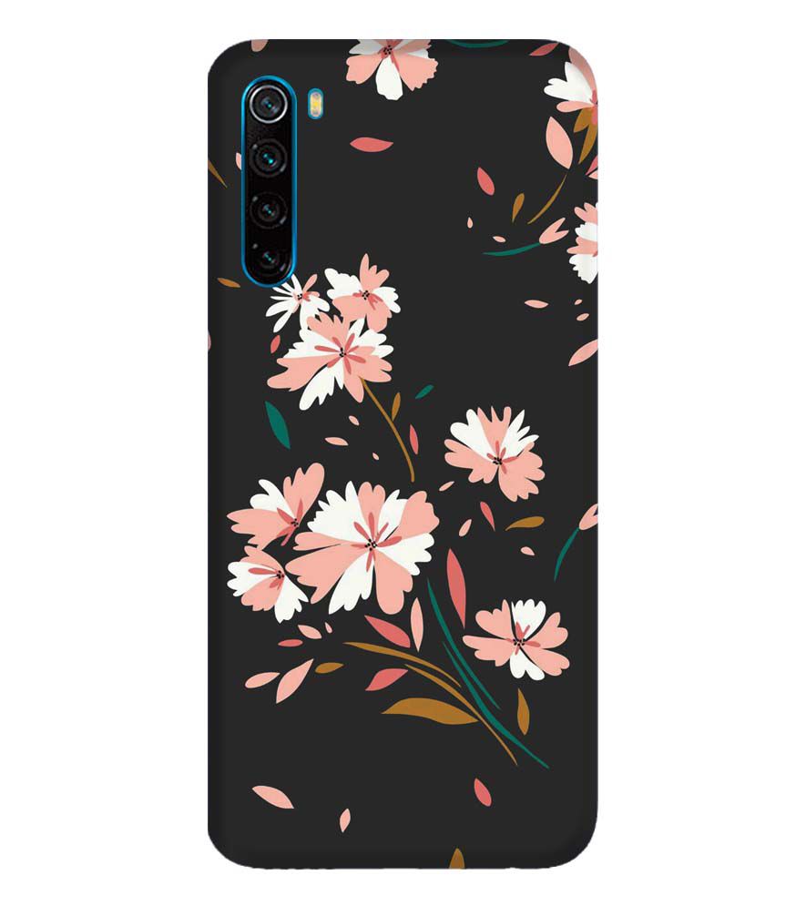 PS1328-Flower Pattern Back Cover for Xiaomi Redmi Note 8