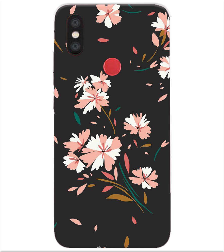 PS1328-Flower Pattern Back Cover for Xiaomi Redmi Y2