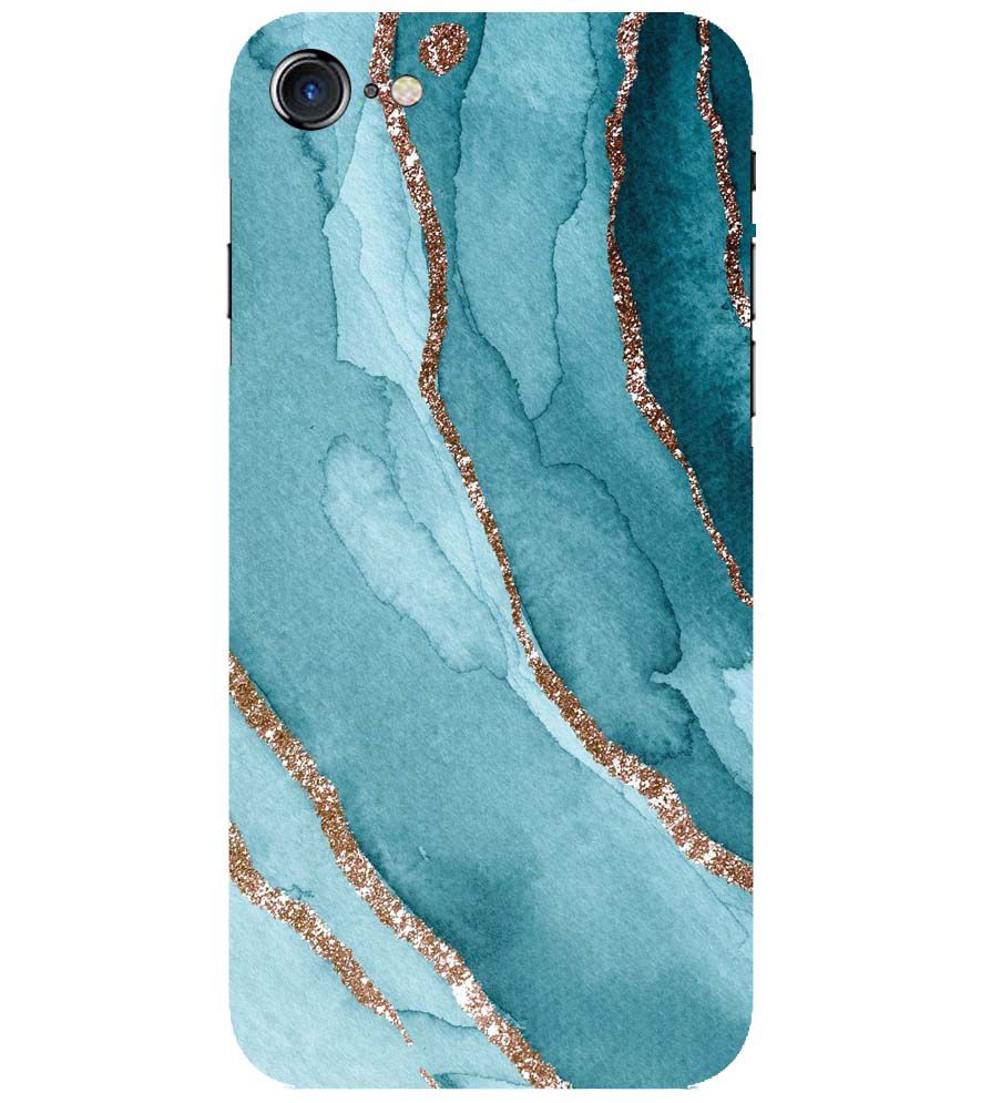 PS1329-Golden Green Marble Back Cover for Apple iPhone 7