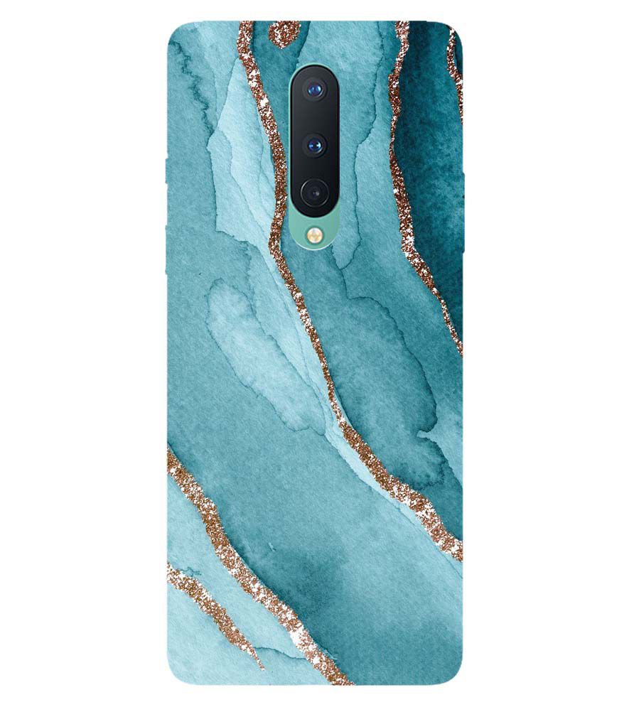 PS1329-Golden Green Marble Back Cover for OnePlus 8