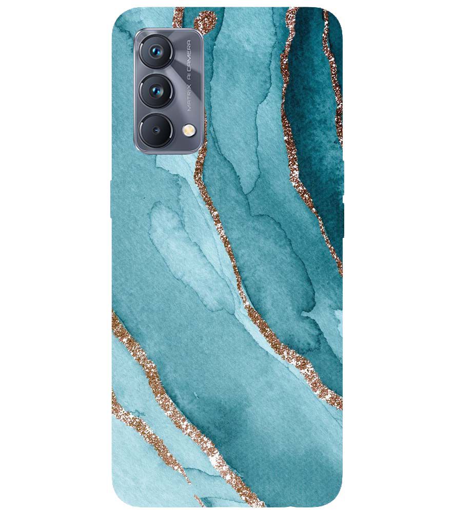 PS1329-Golden Green Marble Back Cover for Realme GT Master