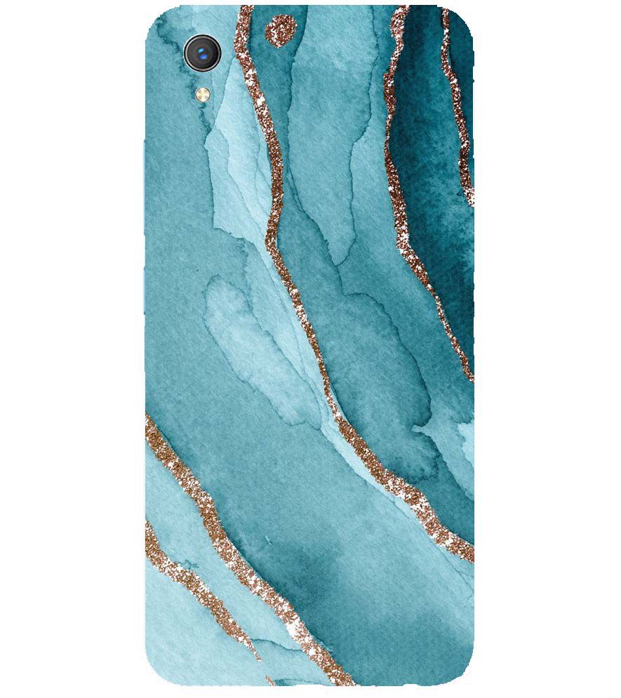 PS1329-Golden Green Marble Back Cover for vivo Y1s