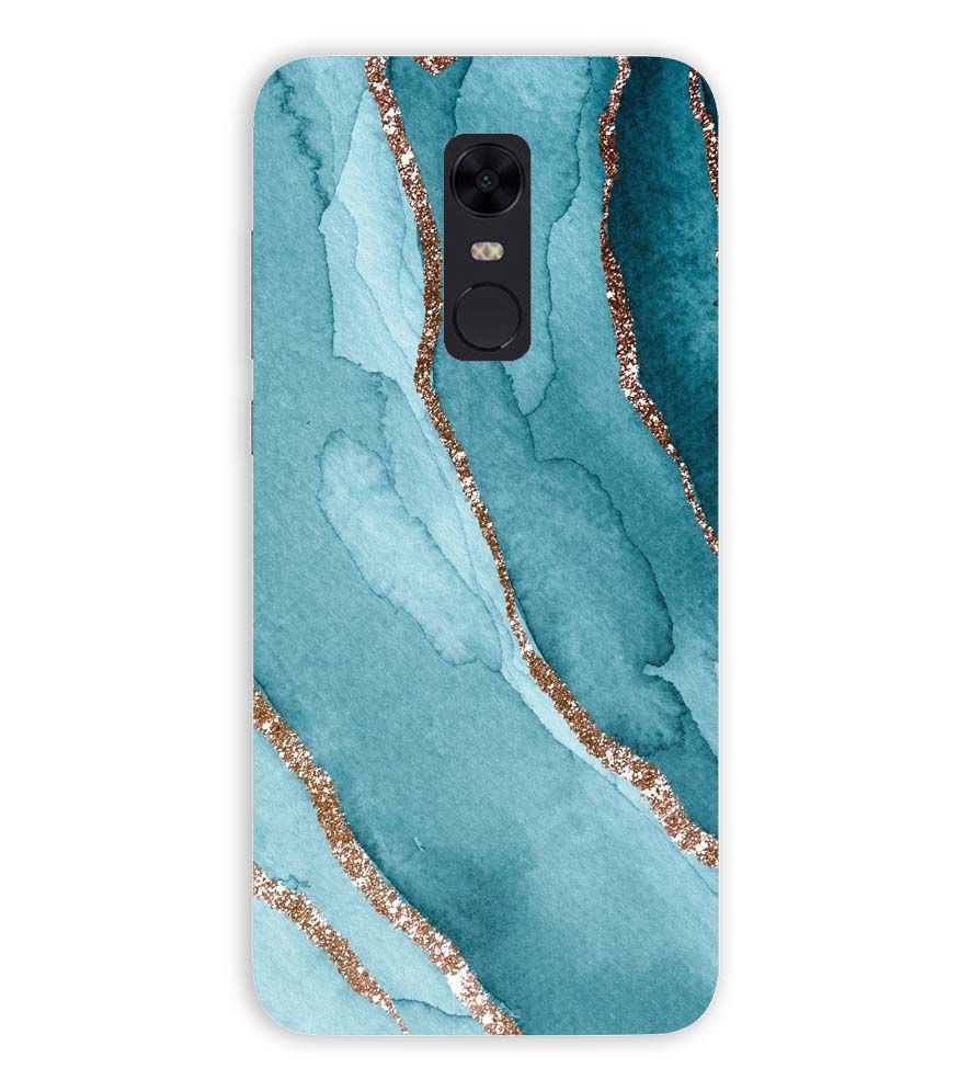 PS1329-Golden Green Marble Back Cover for Xiaomi Redmi Note 5