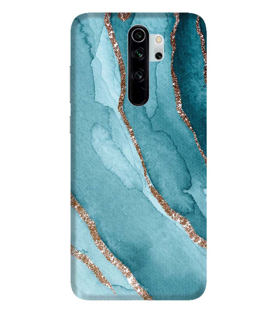 PS1329-Golden Green Marble Back Cover for Xiaomi Redmi Note 8 Pro