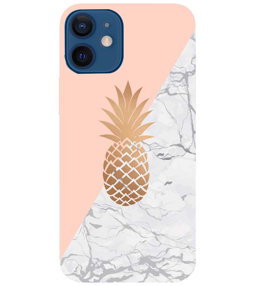 PS1330-Pineapple Marble Back Cover for Apple iPhone 12 Mini