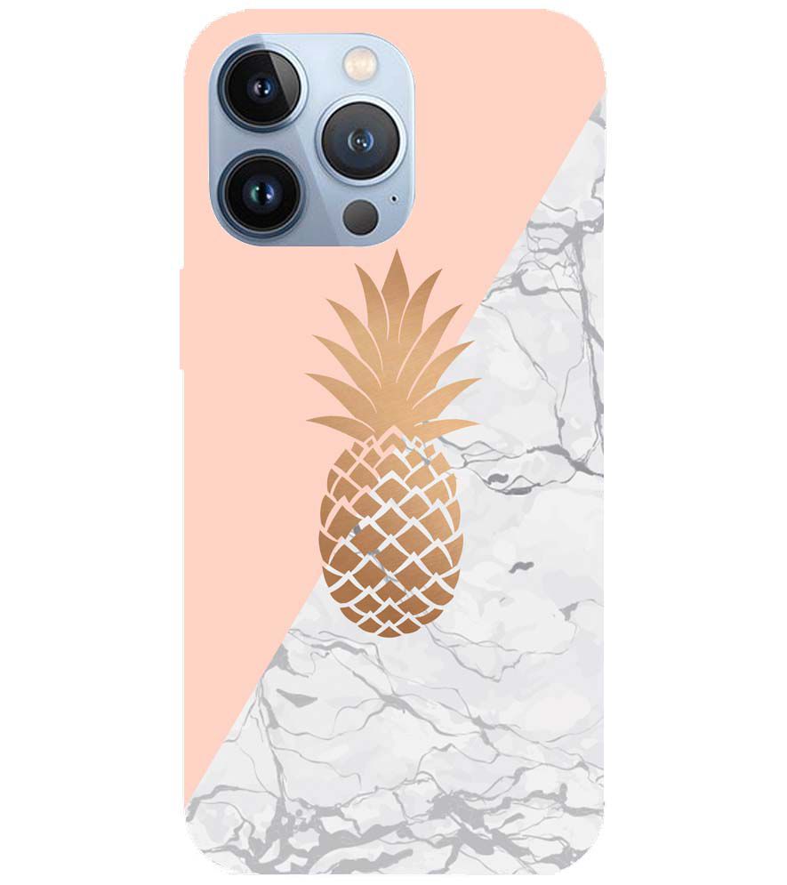 PS1330-Pineapple Marble Back Cover for Apple iPhone 13 Pro