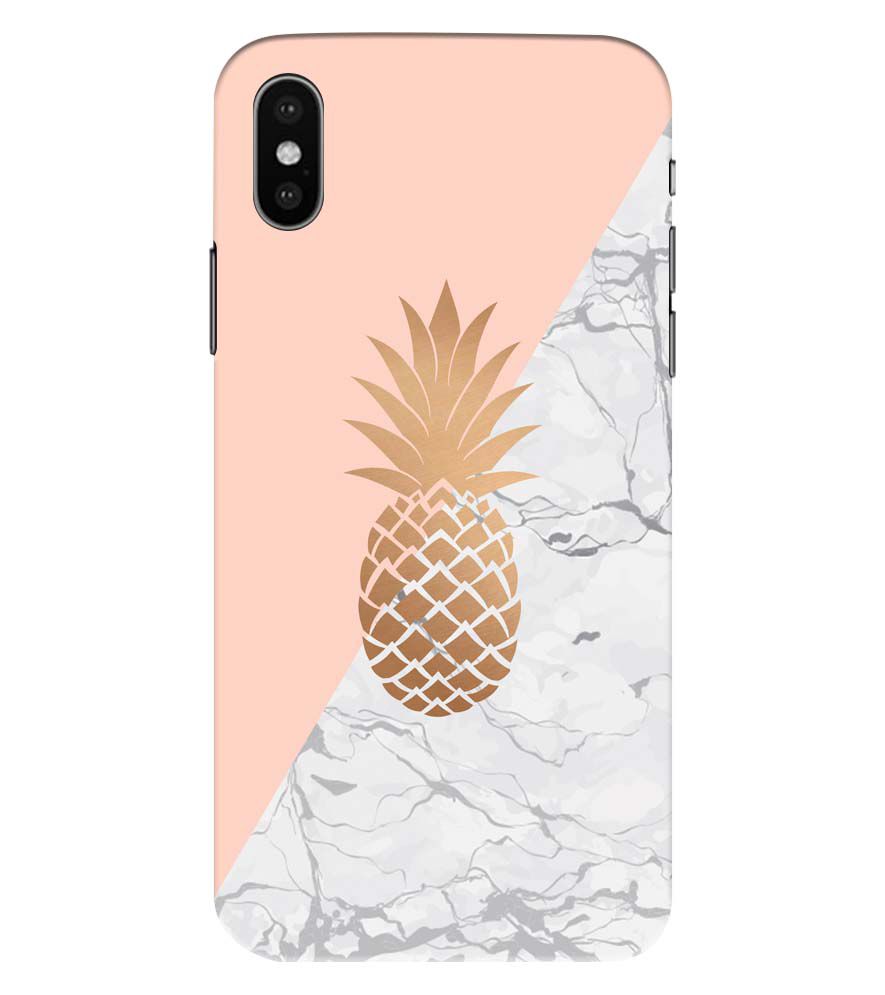 PS1330-Pineapple Marble Back Cover for Apple iPhone XS Max