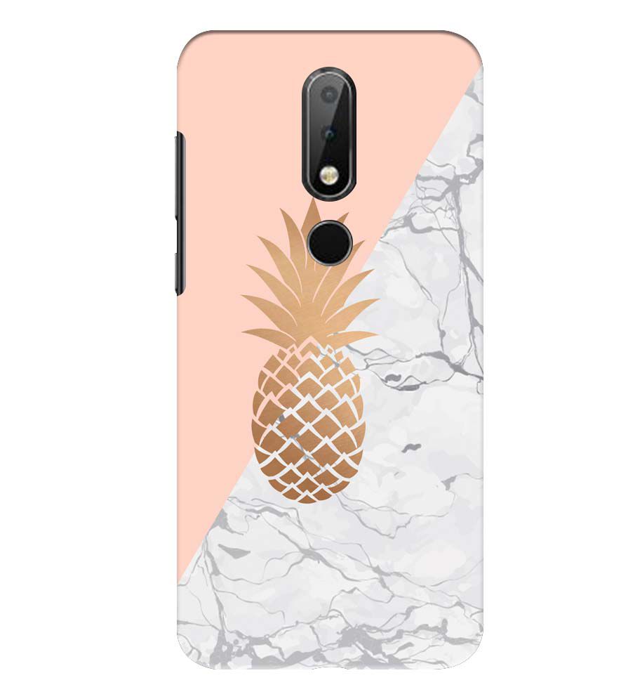 PS1330-Pineapple Marble Back Cover for Nokia 6.1 Plus (Nokia X6)