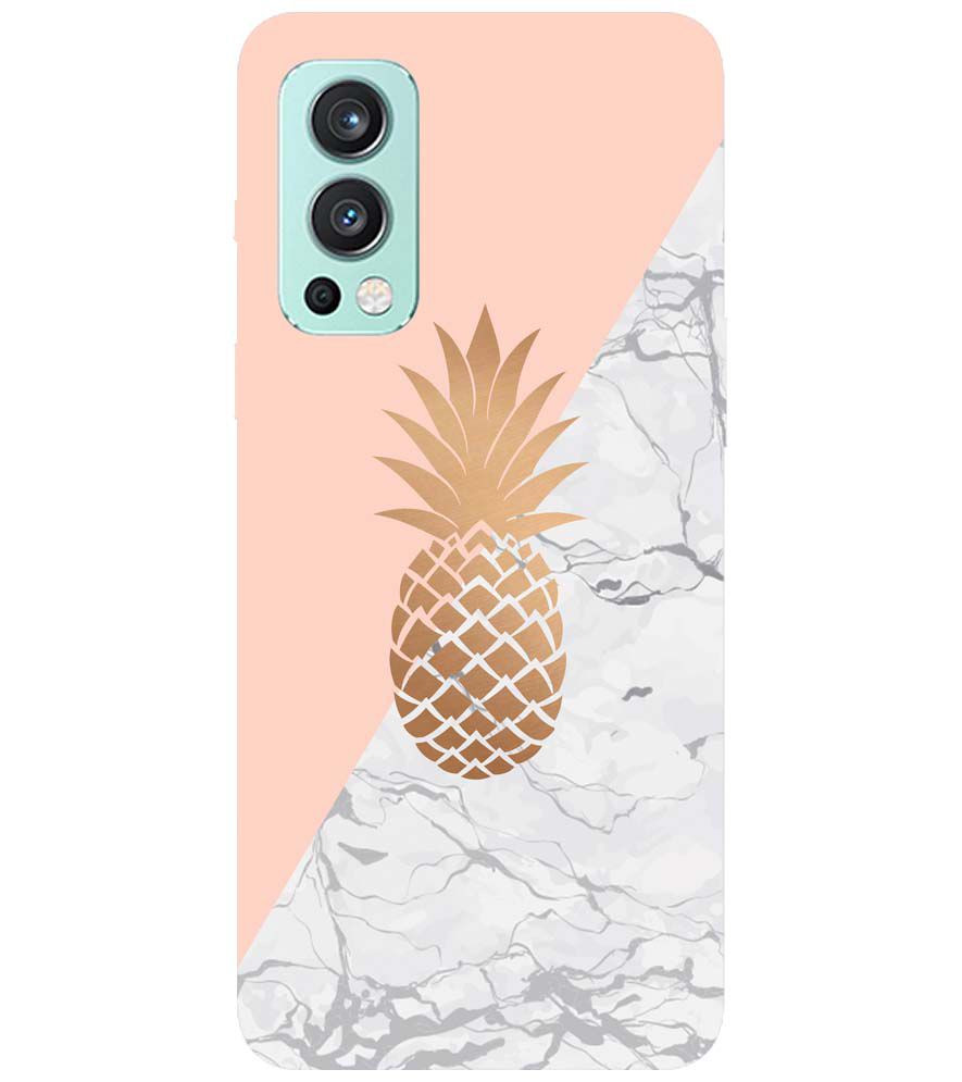 PS1330-Pineapple Marble Back Cover for OnePlus Nord 2 5G