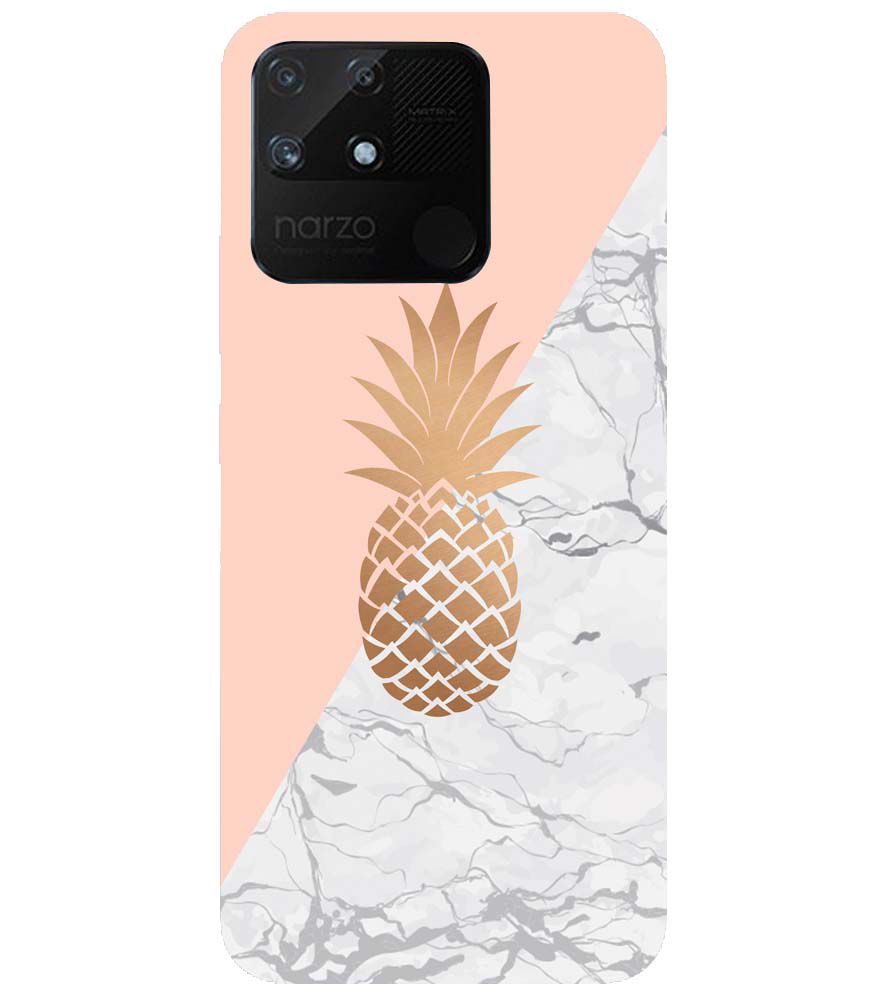 PS1330-Pineapple Marble Back Cover for Realme Narzo 50A