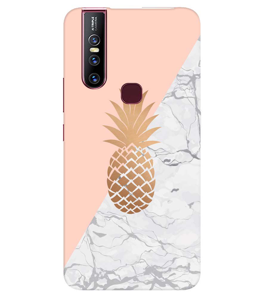 PS1330-Pineapple Marble Back Cover for Vivo V15