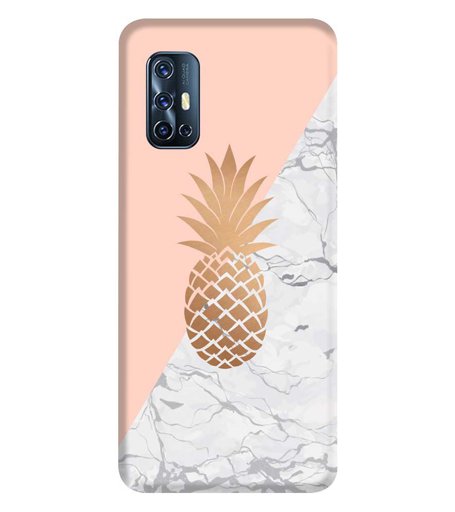 PS1330-Pineapple Marble Back Cover for Vivo V17