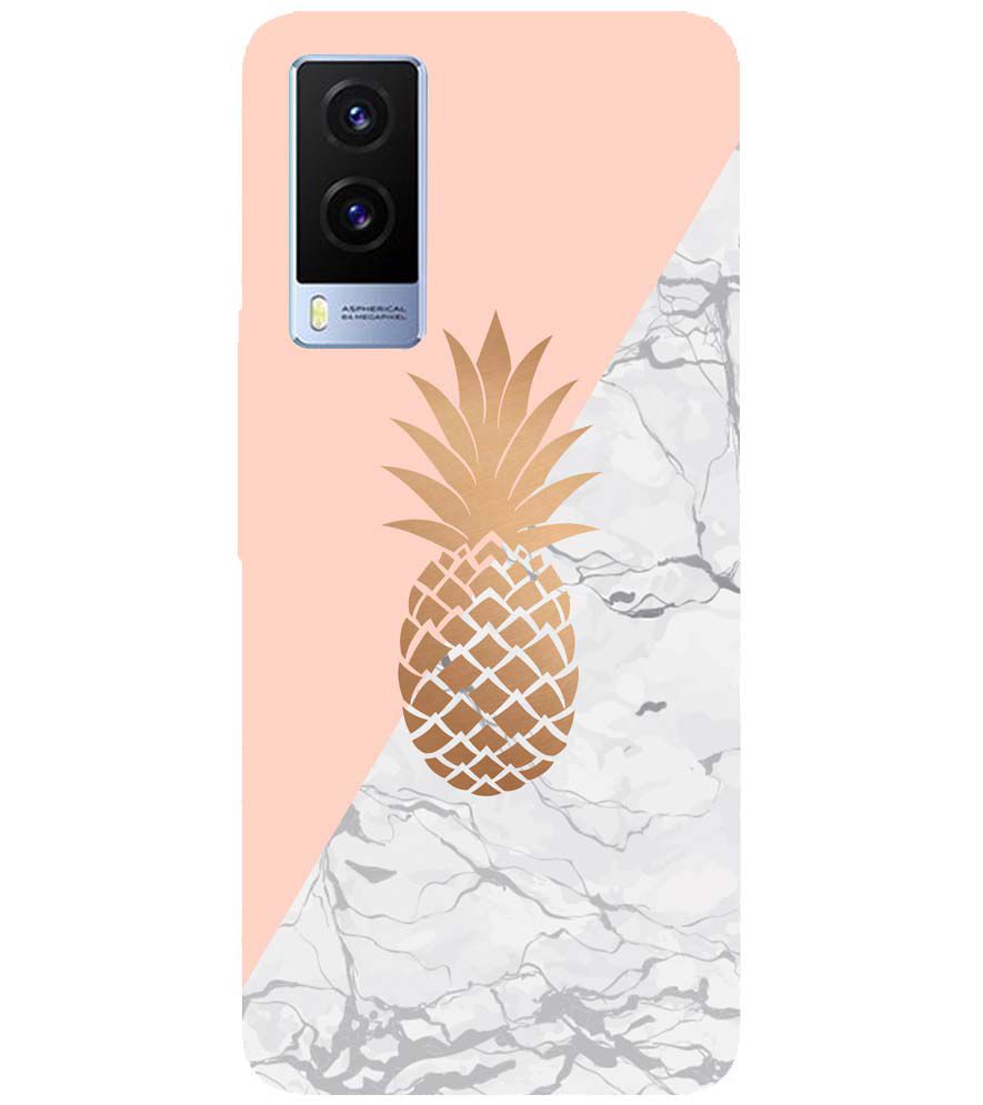 PS1330-Pineapple Marble Back Cover for Vivo V21e 5G