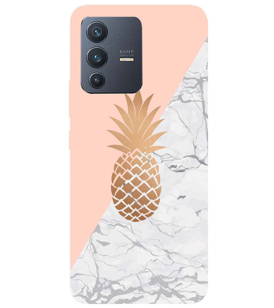 PS1330-Pineapple Marble Back Cover for vivo V23 5G