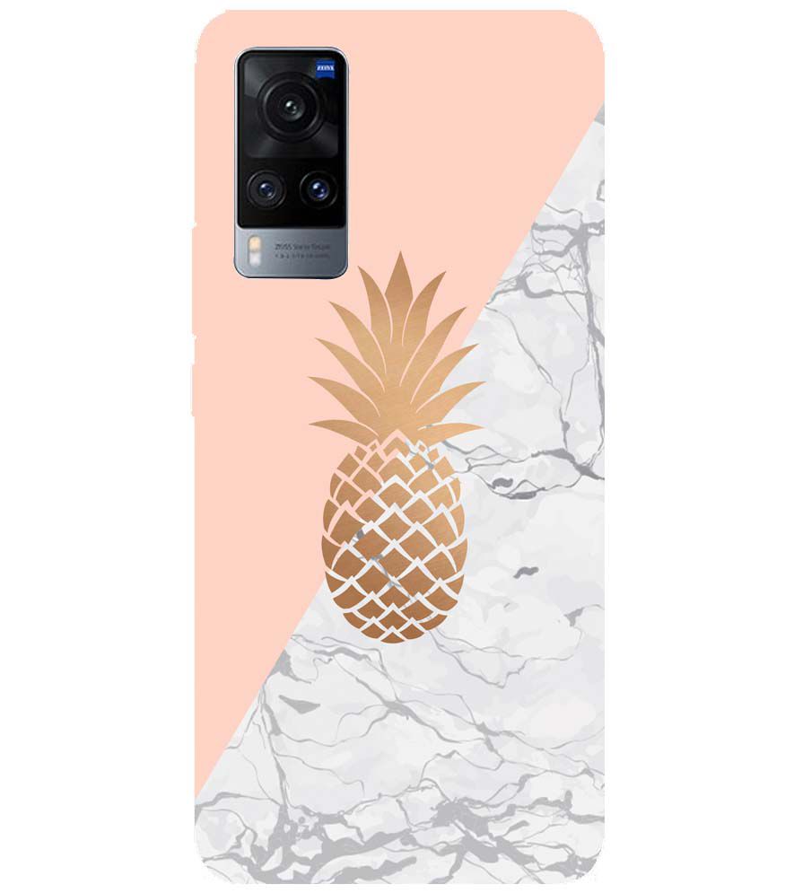 PS1330-Pineapple Marble Back Cover for vivo X60