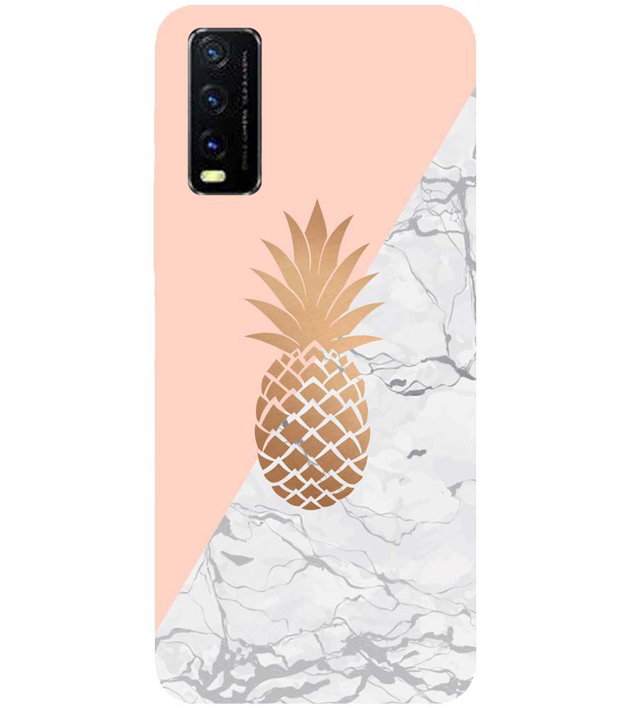 PS1330-Pineapple Marble Back Cover for vivo Y12s