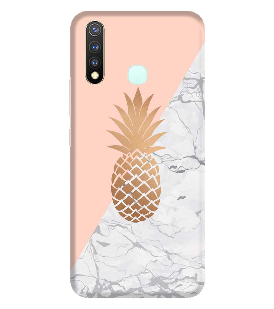 PS1330-Pineapple Marble Back Cover for Vivo Y19