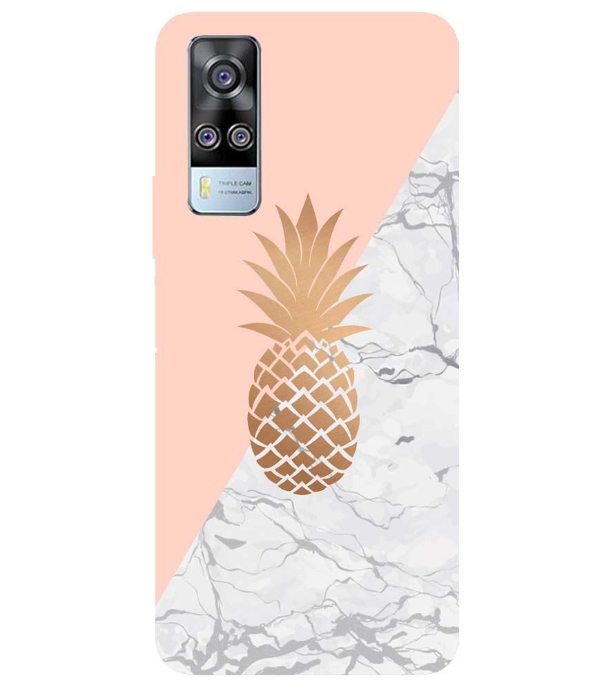 PS1330-Pineapple Marble Back Cover for vivo Y51a