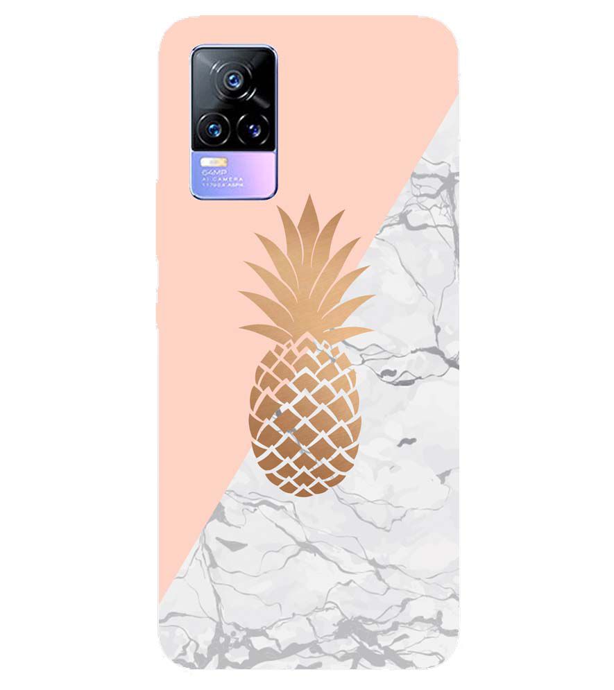 PS1330-Pineapple Marble Back Cover for vivo Y73