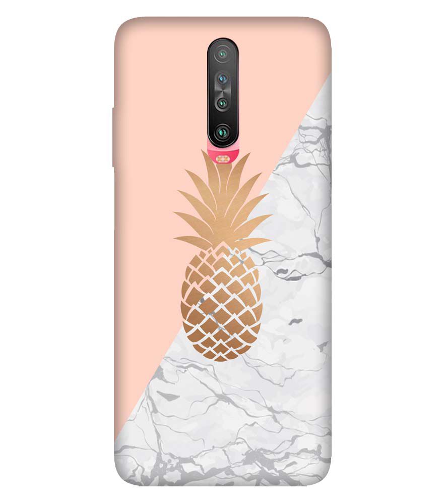 PS1330-Pineapple Marble Back Cover for Xiaomi Poco X2