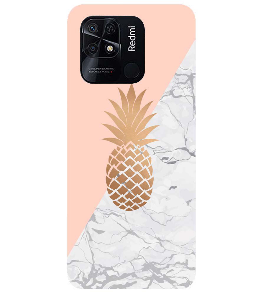 PS1330-Pineapple Marble Back Cover for Xiaomi Redmi 10 Power