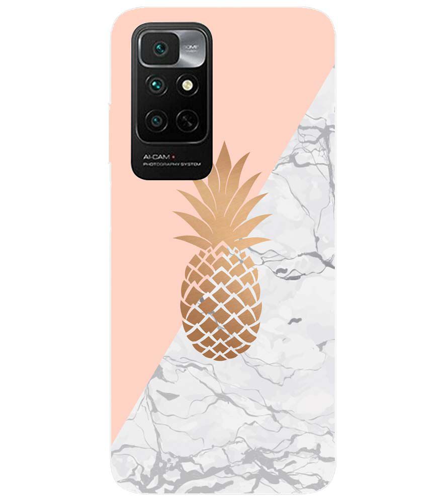 PS1330-Pineapple Marble Back Cover for Xiaomi Redmi Note 11 4G