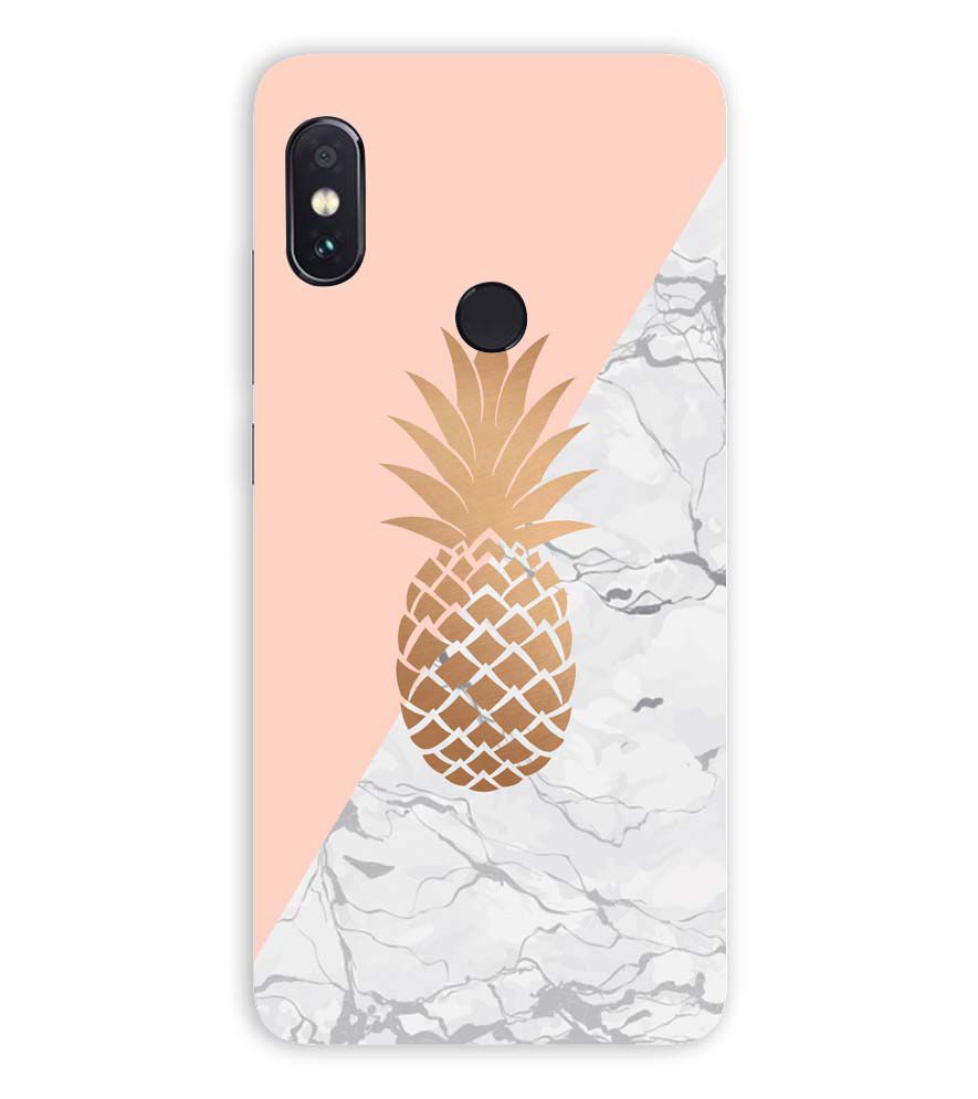 PS1330-Pineapple Marble Back Cover for Xiaomi Redmi Note 5 Pro