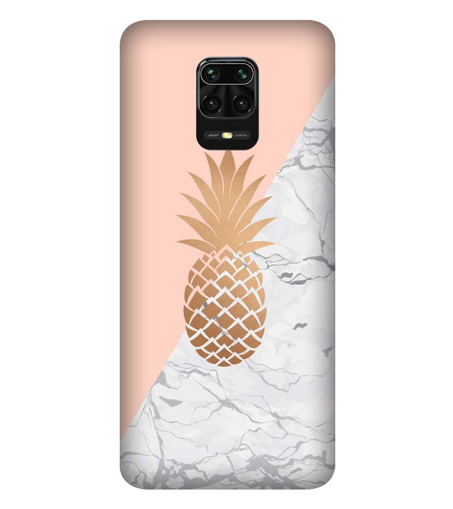 PS1330-Pineapple Marble Back Cover for Xiaomi Redmi Note 9 Pro