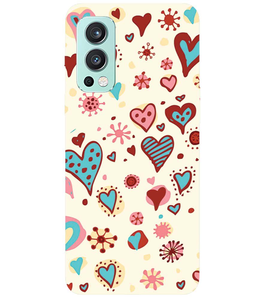 PS1332-Hearts All Around Back Cover for OnePlus Nord 2 5G