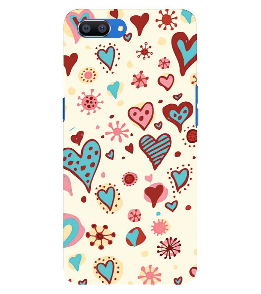 PS1332-Hearts All Around Back Cover for Oppo A3s