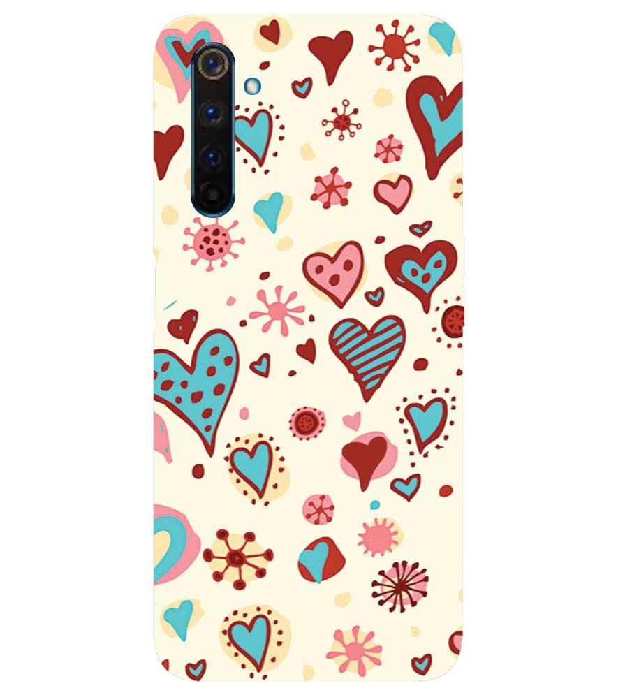 PS1332-Hearts All Around Back Cover for Realme 6 Pro