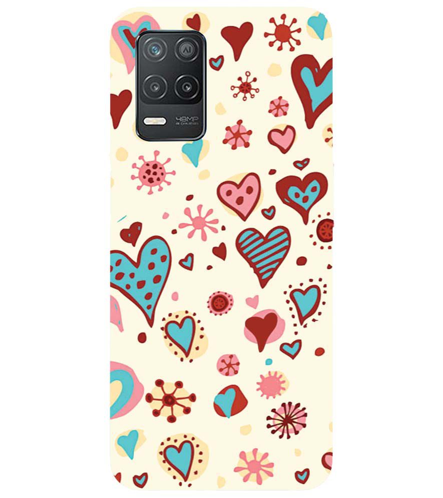 PS1332-Hearts All Around Back Cover for Realme 8 5G