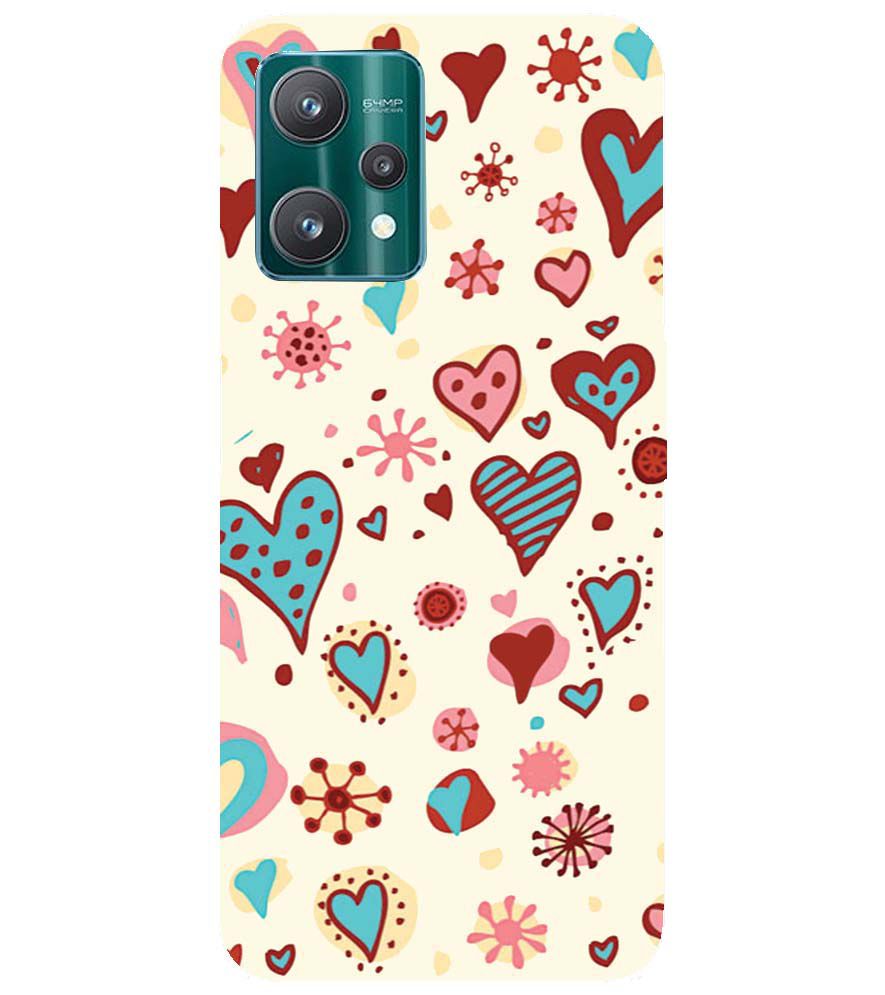 PS1332-Hearts All Around Back Cover for Realme 9 Pro