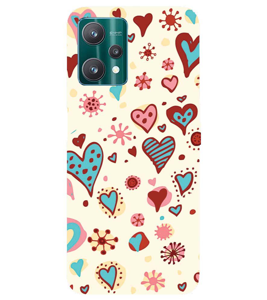 PS1332-Hearts All Around Back Cover for Realme 9 Pro+